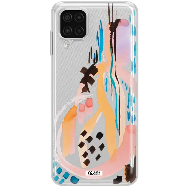 Watercolor Brush Paint Samsung A12 4g Clear TPU Case