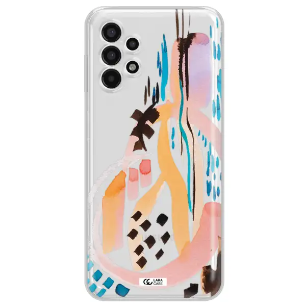 Watercolor Brush Paint Samsung A13 4g Clear TPU Case
