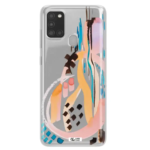 Watercolor Brush Paint Samsung A21S Clear TPU Case