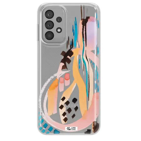 Watercolor Brush Paint Samsung A23 Clear TPU Case