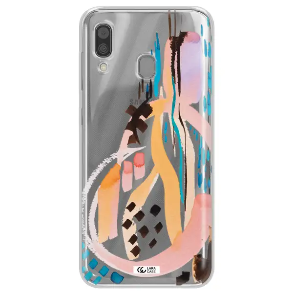 Watercolor Brush Paint Samsung A30 Clear TPU Case