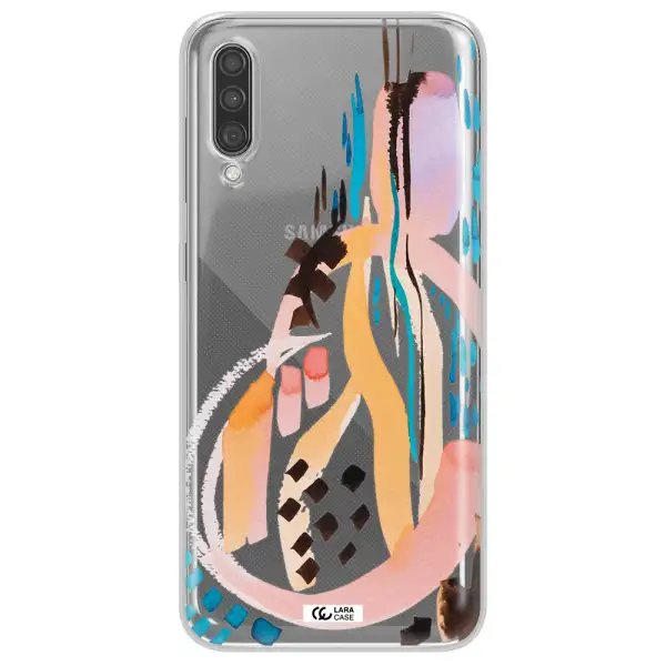Watercolor Brush Paint Samsung A30S Clear TPU Case