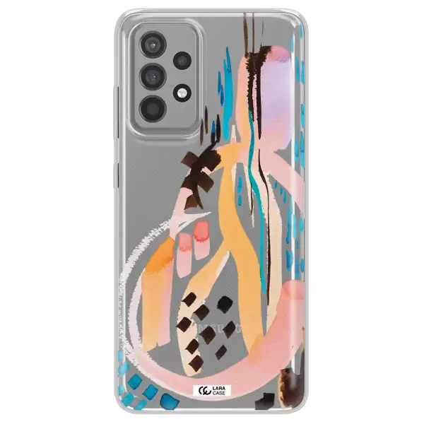 Watercolor Brush Paint Samsung A52 Clear TPU Case