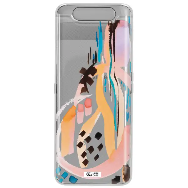 Watercolor Brush Paint Samsung A80 Clear TPU Case