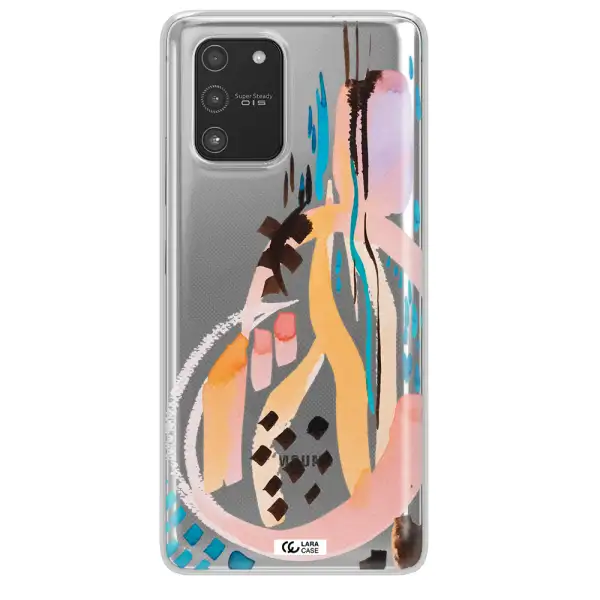 Watercolor Brush Paint Samsung A91 Clear TPU Case