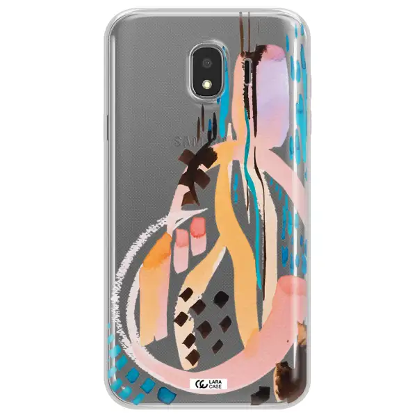 Watercolor Brush Paint Samsung J4 Clear TPU Case