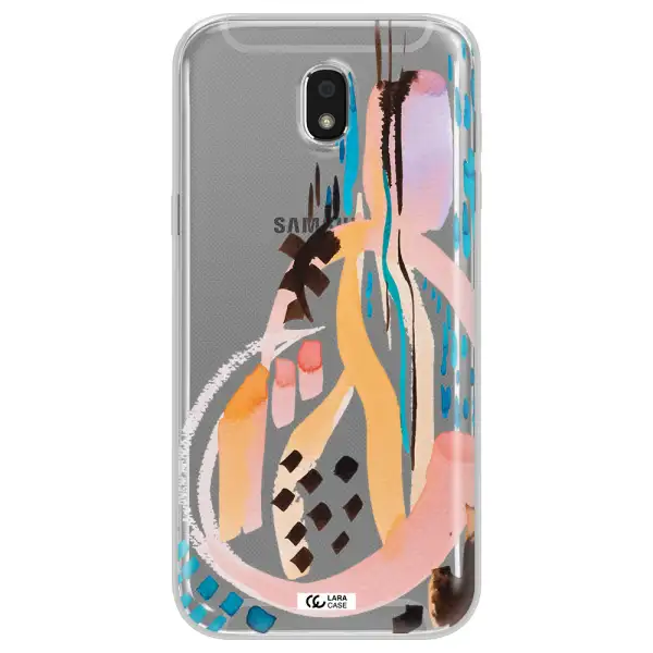 Watercolor Brush Paint Samsung J5 2017 Clear TPU Case
