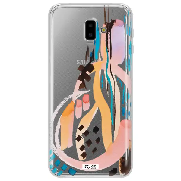 Watercolor Brush Paint Samsung J6 Plus Clear TPU Case
