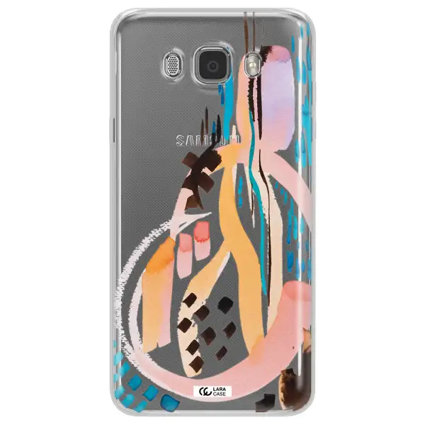 Watercolor Brush Paint Samsung J7 2016 Clear TPU Case