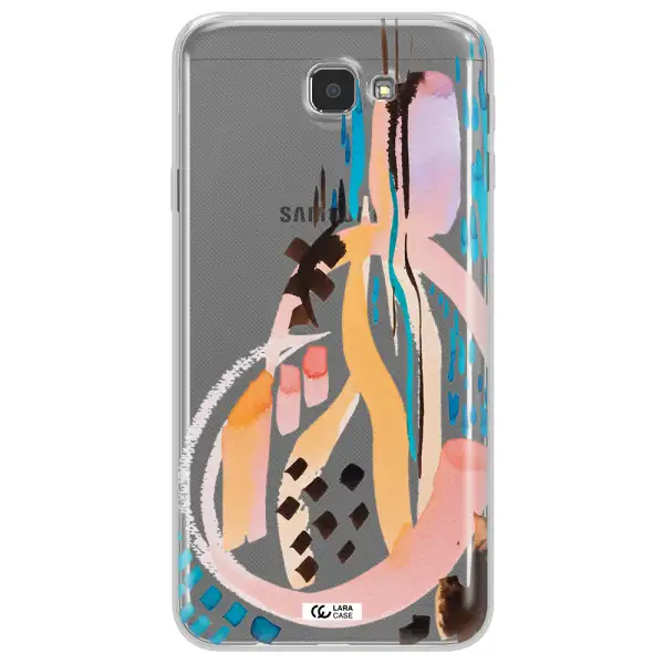 Watercolor Brush Paint Samsung J7 Prim Clear TPU Case