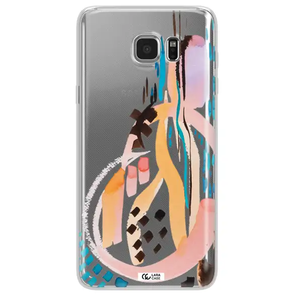 Watercolor Brush Paint Samsung Note 5 Clear TPU Case