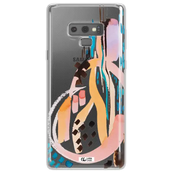 Watercolor Brush Paint Samsung Note 9 Clear TPU Case