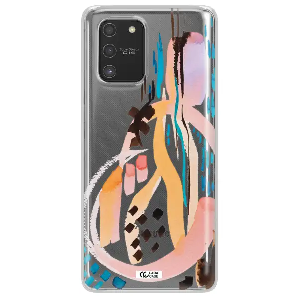 Watercolor Brush Paint Samsung S10 Lite Clear TPU Case