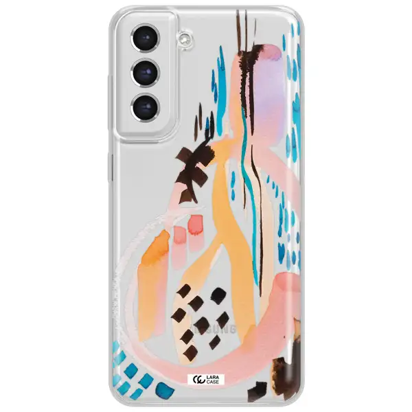 Watercolor Brush Paint Samsung S21 Fe Clear Tpu Case