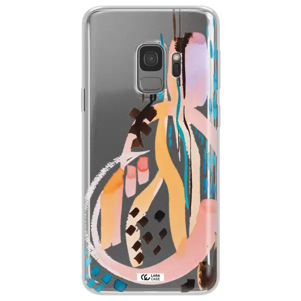 Watercolor Brush Paint Samsung S9 Clear TPU Case