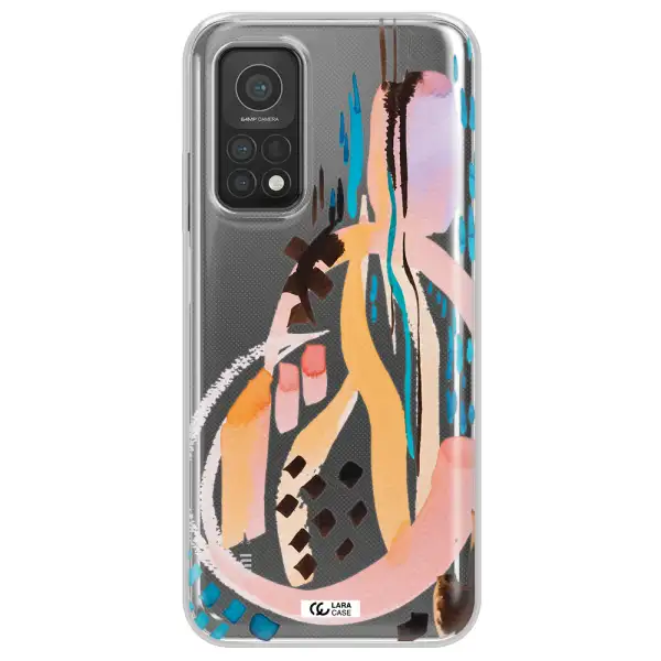Watercolor Brush Paint Xiaomi Mi 10T Clear TPU Case