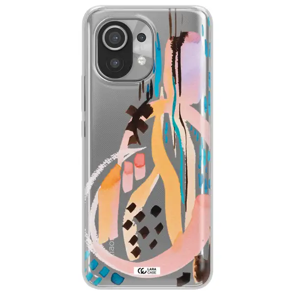 Watercolor Brush Paint Xiaomi Mi 11 Clear TPU Case