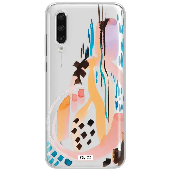 Watercolor Brush Paint Xiaomi Mi 9 Lite Clear Tpu Case