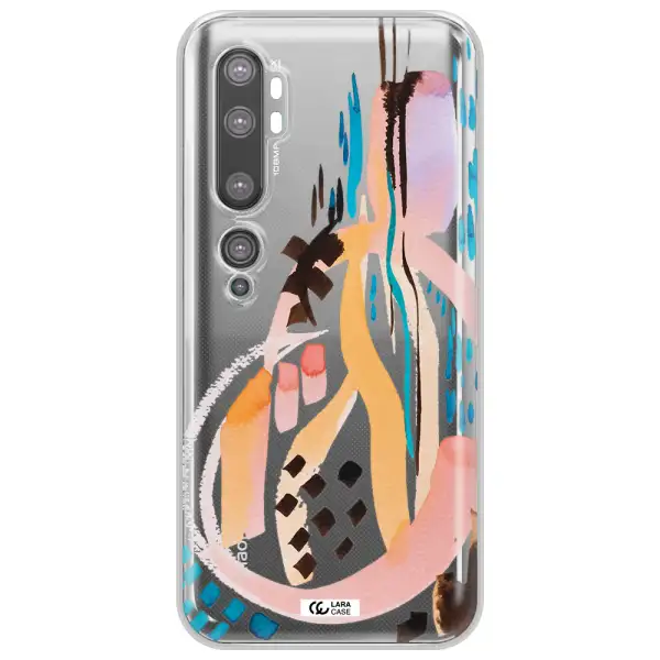 Watercolor Brush Paint Xiaomi Mi Note 10 Clear TPU Case