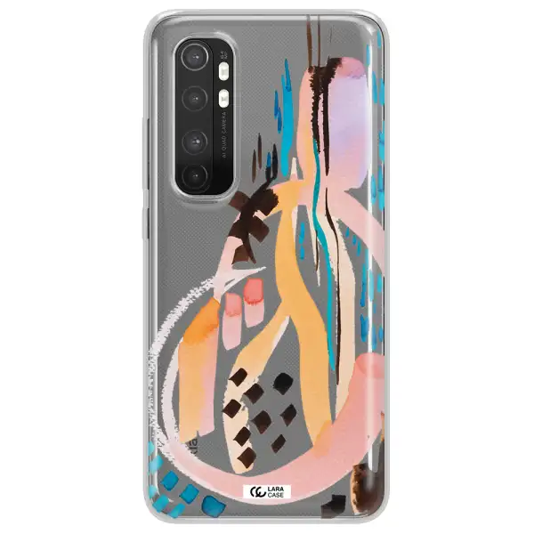 Watercolor Brush Paint Xiaomi Mi Note 10 Lite Clear TPU Case