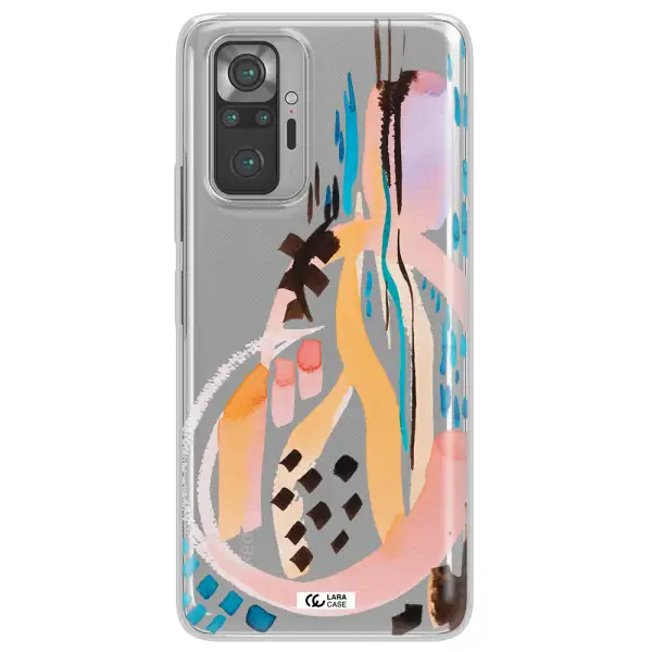 Watercolor Brush Paint Xiaomi Note 10 Pro Clear TPU Case