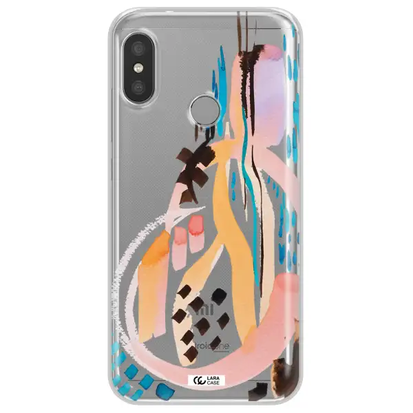 Watercolor Brush Paint Xiaomi Redmi 6 Pro Clear TPU Case