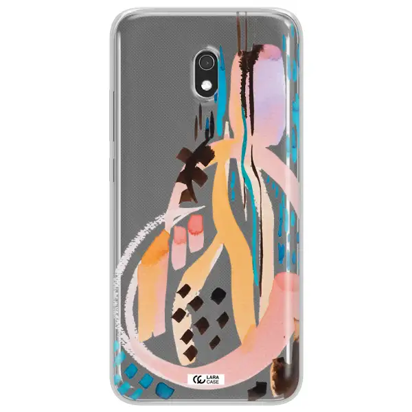 Watercolor Brush Paint Xiaomi Redmi 8A Clear TPU Case