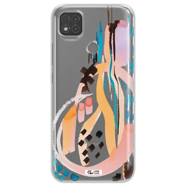 Watercolor Brush Paint Xiaomi Redmi 9C Clear TPU Case