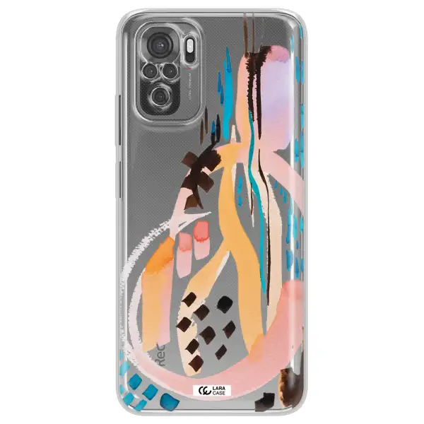 Watercolor Brush Paint Xiaomi Redmi Note 10S Clear Tpu Case