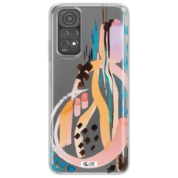 Watercolor Brush Paint Xiaomi Redmi Note 11 Clear TPU Case