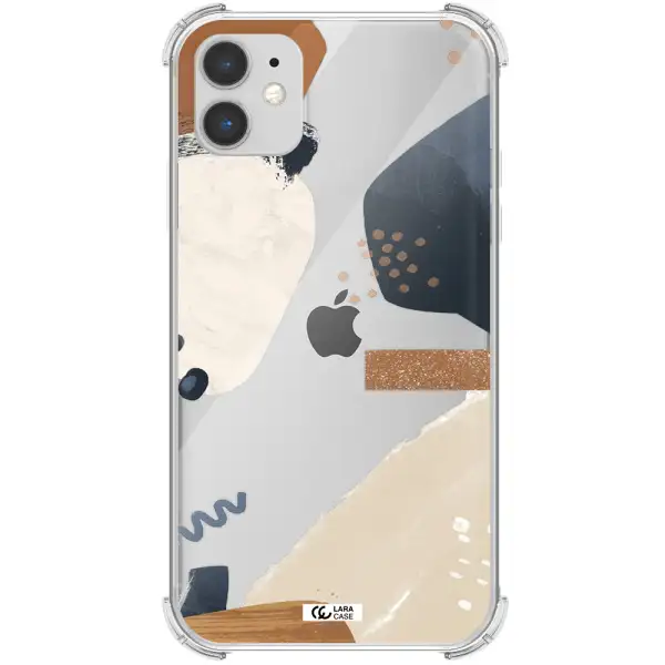 Abstract Design Apple iPhone 11 Clear PC Case