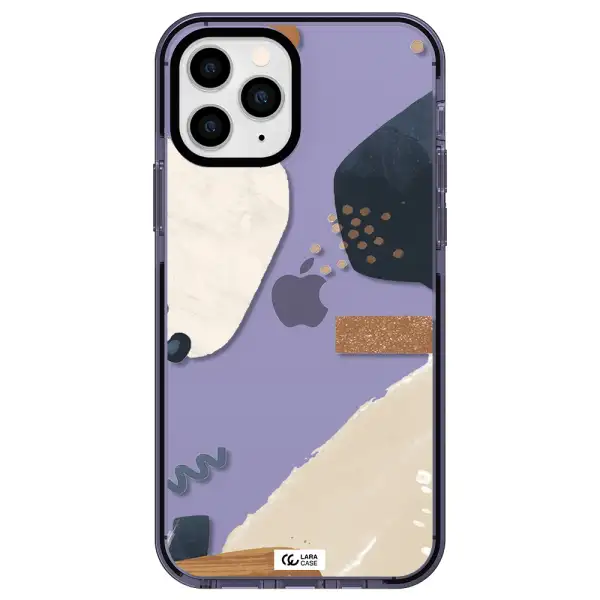 Abstract Design Apple iPhone 11 pro max impact Lilac Case