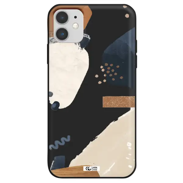 Abstract Design Apple iPhone 11 Silicone black Case