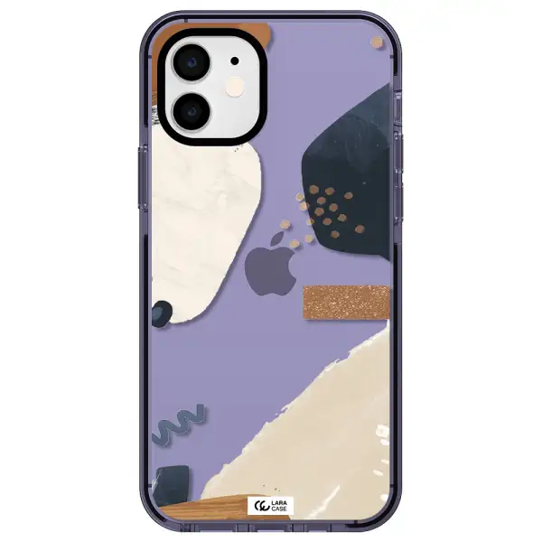 Abstract Design Apple iPhone 12 impact Lilac Case