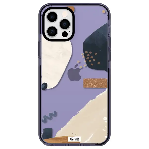 Abstract Design Apple iPhone 12 pro impact Lilac Case
