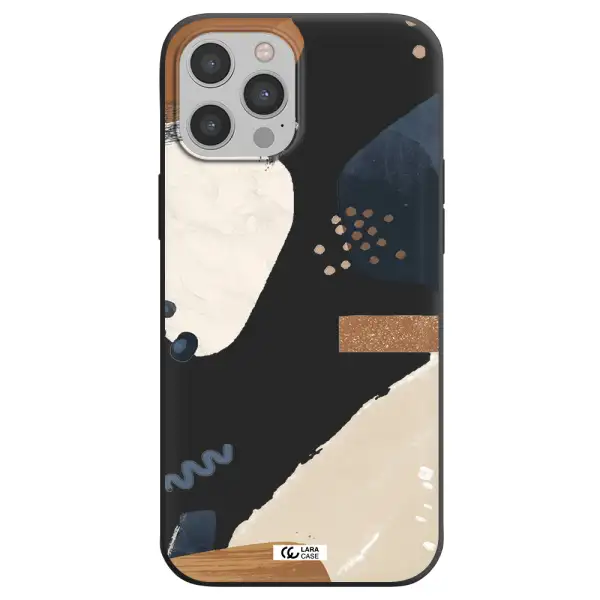 Abstract Design Apple iPhone 12 pro max Silicone black Case