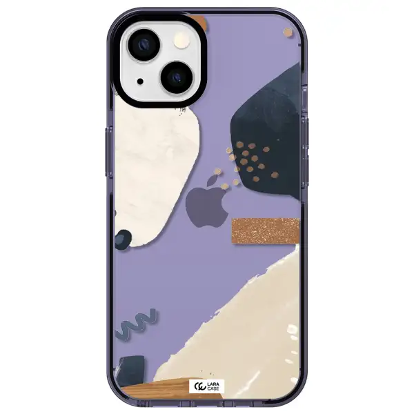 Abstract Design Apple iPhone 13 impact Lilac Case