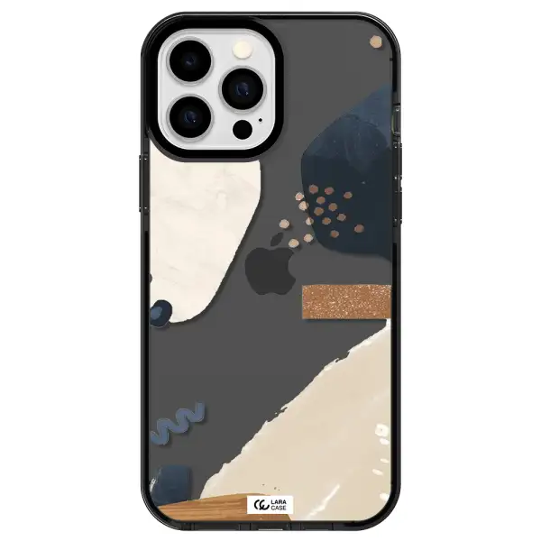 Abstract Design Apple iPhone 13 Pro Max impact Smoke Black Case