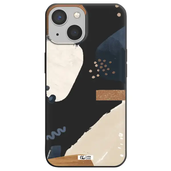 Abstract Design Apple iPhone 13 Silicone black Case