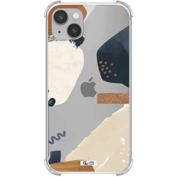 Abstract Design Apple iPhone 14 plus Clear PC Case