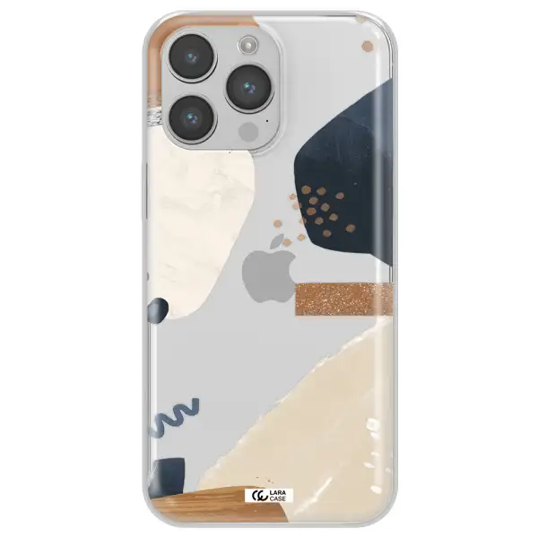 Abstract Design Apple iPhone 14 pro max Clear TPU Case