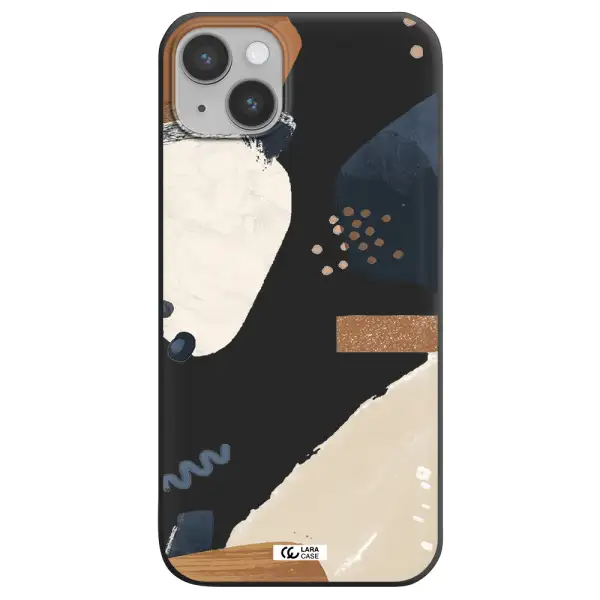 Abstract Design Apple iPhone 14 Silicone black Case