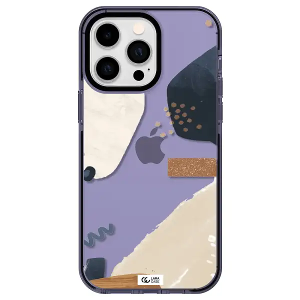 Abstract Design Apple iPhone 15 Pro impact Lilac Case