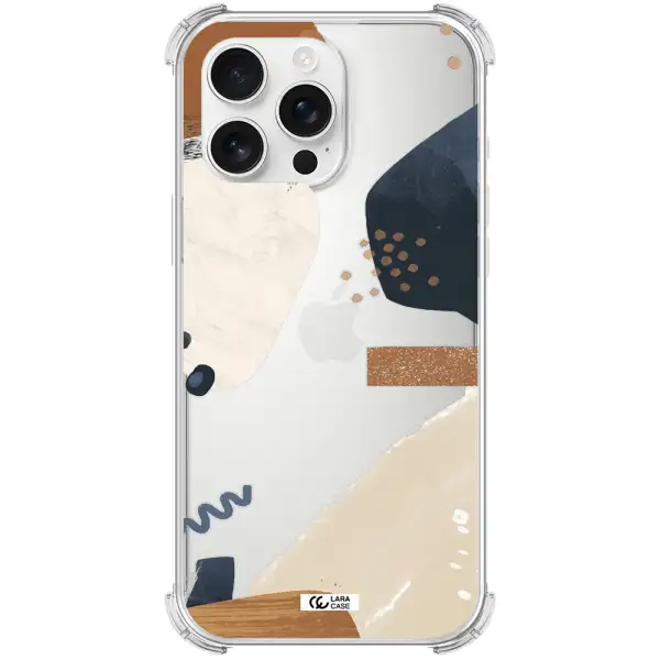 Abstract Design Apple Iphone 16 Pro Max Clear Pc Case