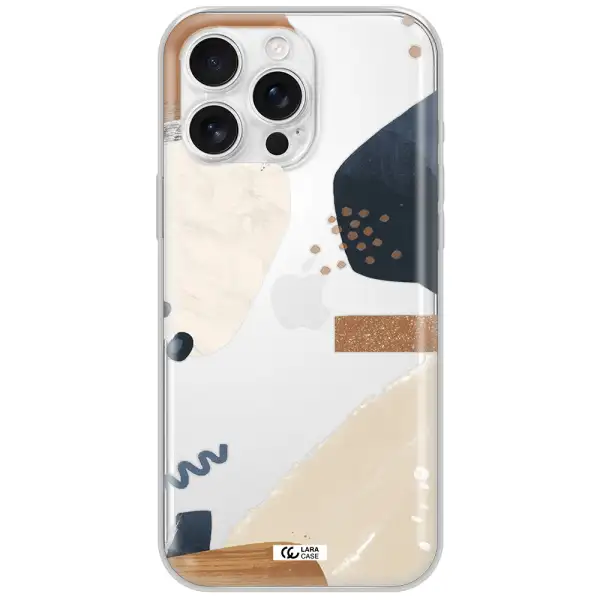 Abstract Design Apple Iphone 16 Pro Max Clear Tpu Case