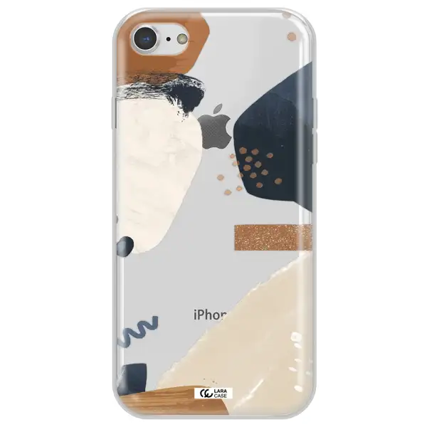 Abstract Design Apple iPhone 8 Clear TPU Case