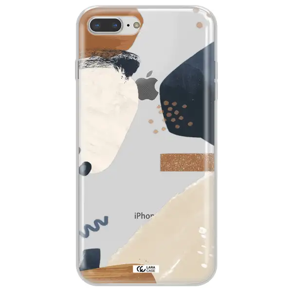 Abstract Design Apple iPhone 8 plus Clear TPU Case