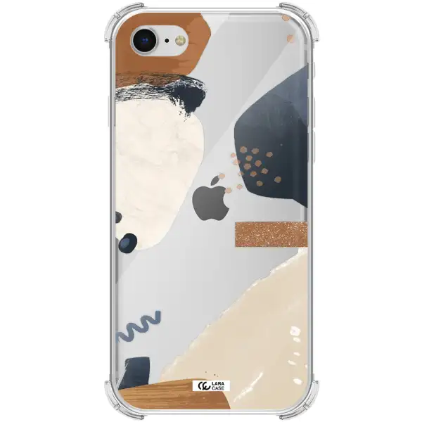 Abstract Design Apple iPhone se 2020 Clear PC Case