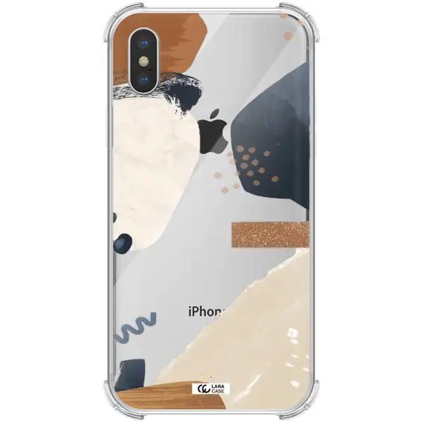 Abstract Design Apple iPhone XS Clear PC Case