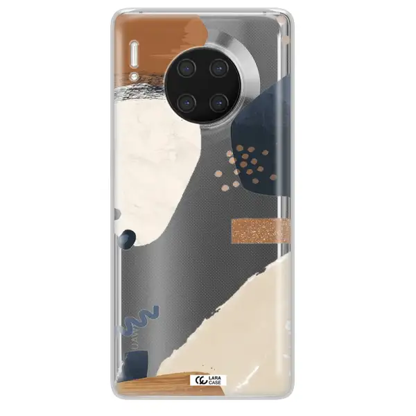 Abstract Design Huawei Mate 30 Pro Clear TPU Case